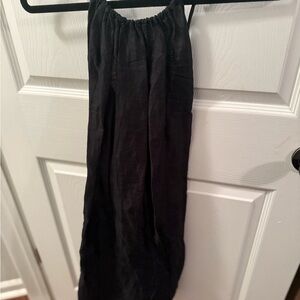 Banana Republic Black Ruched Maxi Skirt